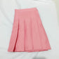 High Waist Pleated Skirt - Cherry Bomb