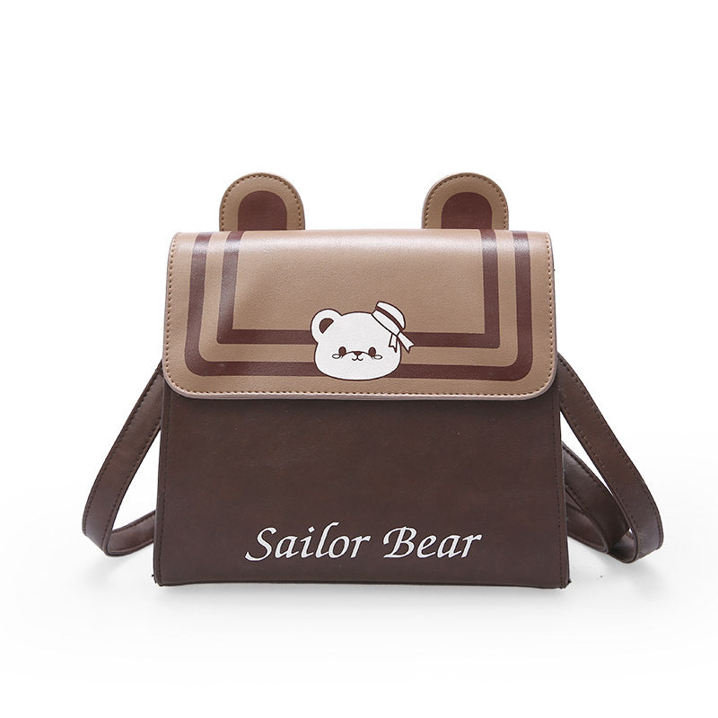 Japanese Sailor Bear Messenger Bag - Cherry Bomb