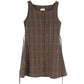 Dark Cocoa Plaid Dress and Top Set