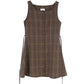 Dark Cocoa Plaid Dress and Top Set