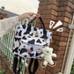 Cow Pattern Multi-function Backpack - Cherry Bomb