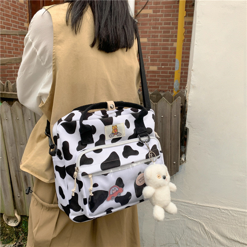 Cow Pattern Multi-function Backpack - Cherry Bomb