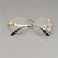 Retro Metal Round Cherry Blossom Display Glasses - Cherry Bomb
