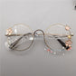 Retro Metal Round Cherry Blossom Display Glasses - Cherry Bomb