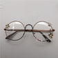 Retro Metal Round Cherry Blossom Display Glasses - Cherry Bomb