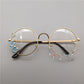 Retro Metal Round Cherry Blossom Display Glasses - Cherry Bomb