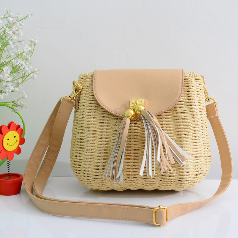 Casual Rattan Bag - Cherry Bomb