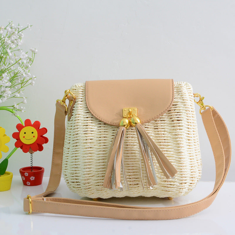 Casual Rattan Bag - Cherry Bomb