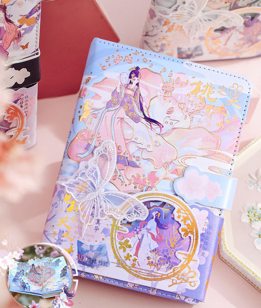 Delicate Floral Journal - Cherry Bomb