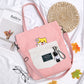 Canvas Messenger Bag - Cherry Bomb