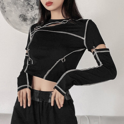 Edgy Street Style Top - Cherry Bomb