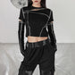 Edgy Street Style Top - Cherry Bomb