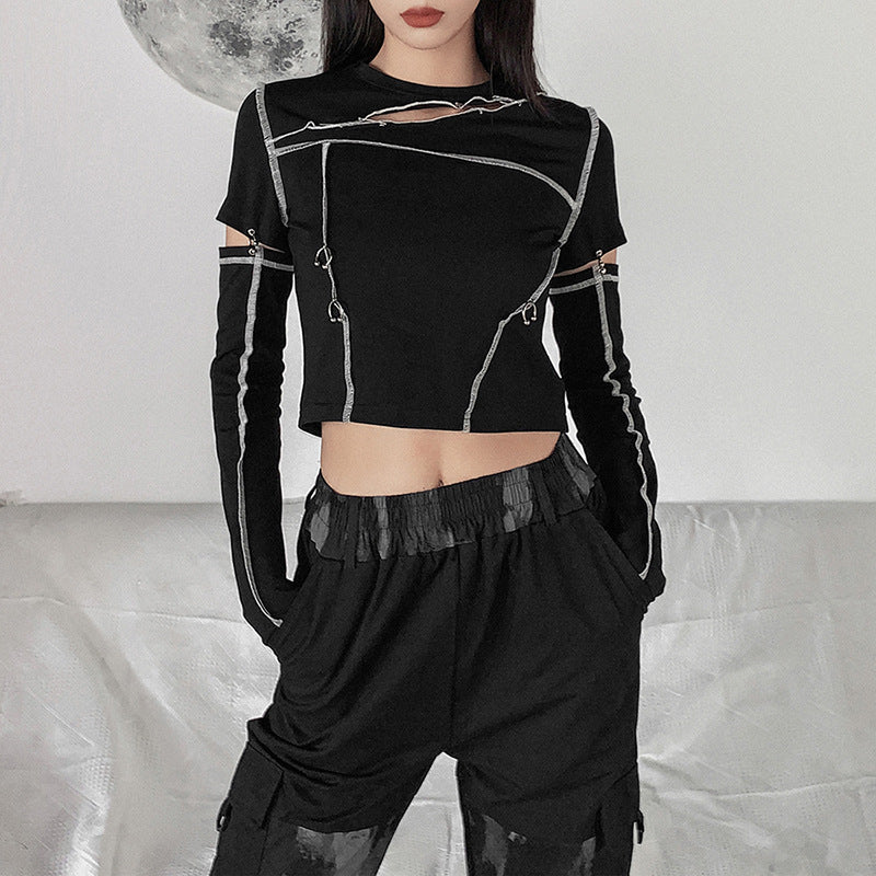 Edgy Street Style Top - Cherry Bomb
