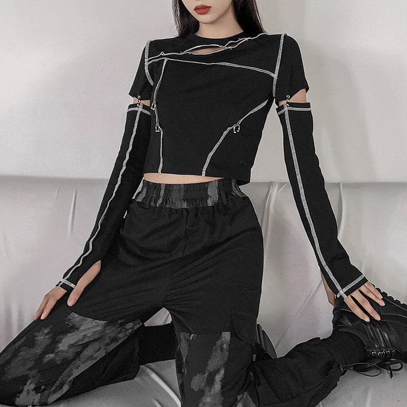 Edgy Street Style Top - Cherry Bomb