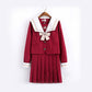 Uniform Pleated-Skirt Sailor Set - Cherry Bomb