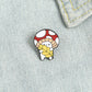 Kawaii Mushroom Brooch - Cherry Bomb