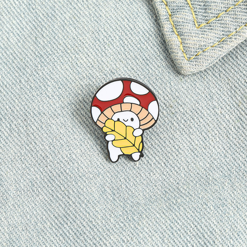 Kawaii Mushroom Brooch - Cherry Bomb
