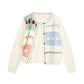 Peak Strawberry Cardigan Sweater - Cherry Bomb