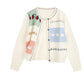Peak Strawberry Cardigan Sweater - Cherry Bomb