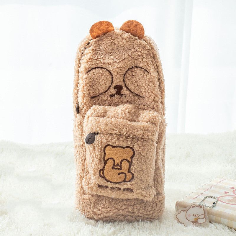 Fluffy Cute Pencil Case - Cherry Bomb