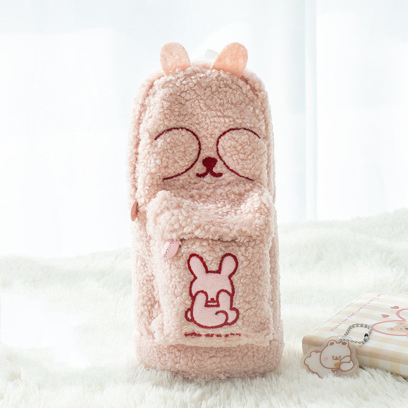 Fluffy Cute Pencil Case - Cherry Bomb