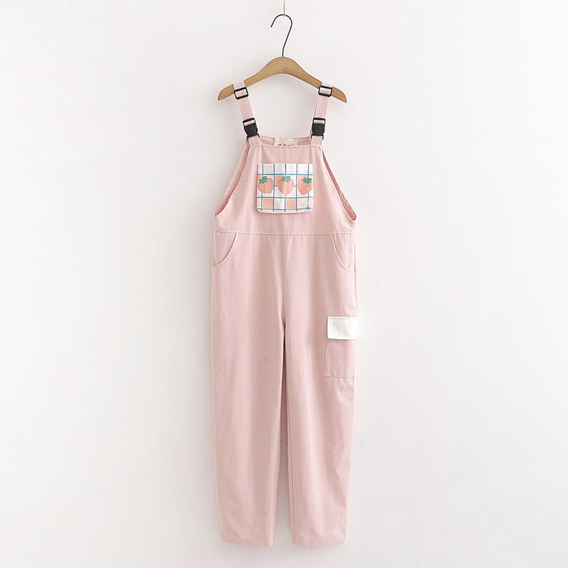 Strawberry Patch Overalls
