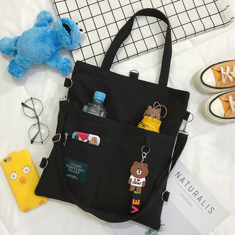 Simple Canvas Tote Bag - Cherry Bomb