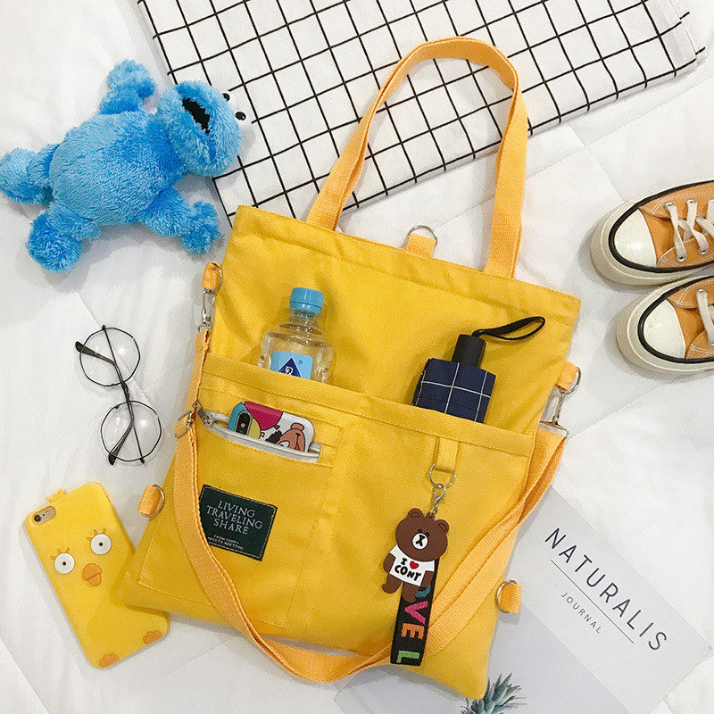 Simple Canvas Tote Bag - Cherry Bomb