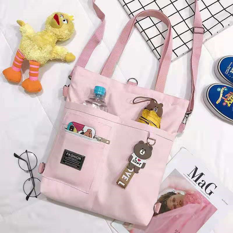 Simple Canvas Tote Bag - Cherry Bomb