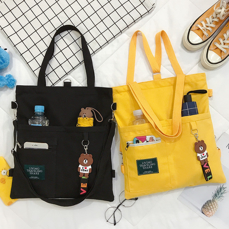 Simple Canvas Tote Bag - Cherry Bomb