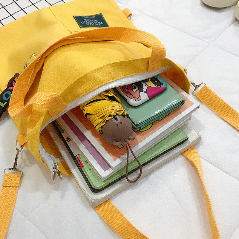 Simple Canvas Tote Bag - Cherry Bomb