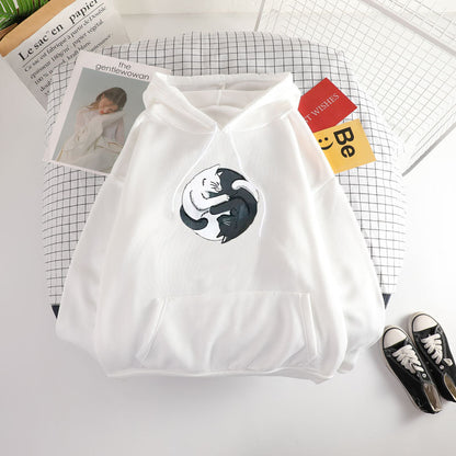 Cat Yin and Yang Sweater - Cherry Bomb