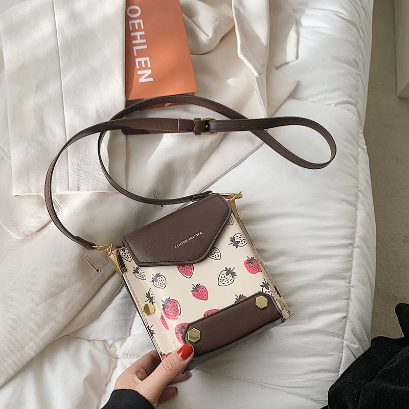 Strawberry Design Shoulder Bag - Cherry Bomb