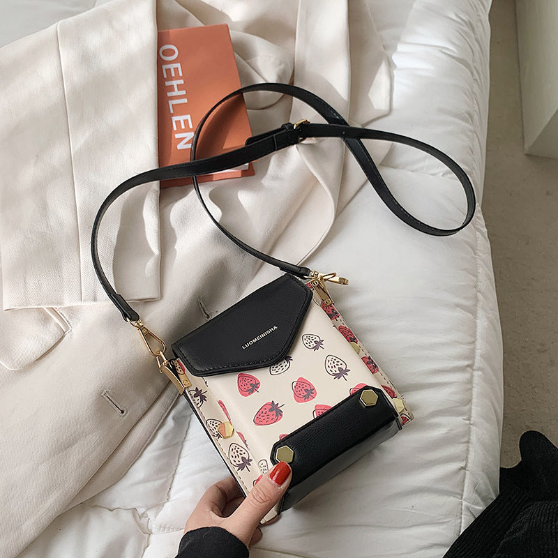 Strawberry Design Shoulder Bag - Cherry Bomb