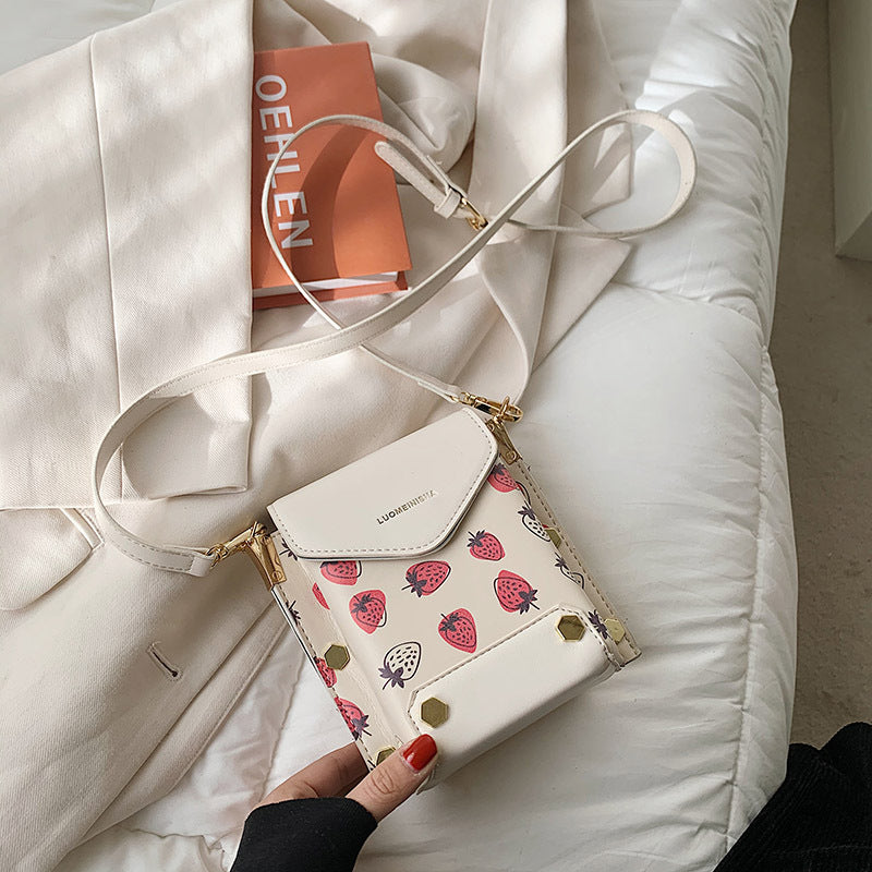 Strawberry Design Shoulder Bag - Cherry Bomb