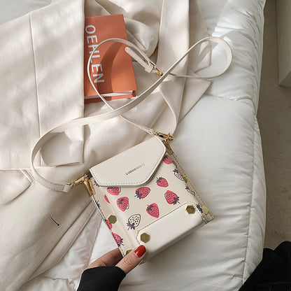 Strawberry Design Shoulder Bag - Cherry Bomb