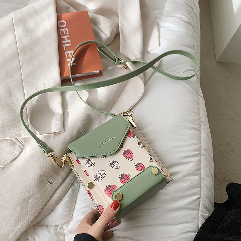 Strawberry Design Shoulder Bag - Cherry Bomb