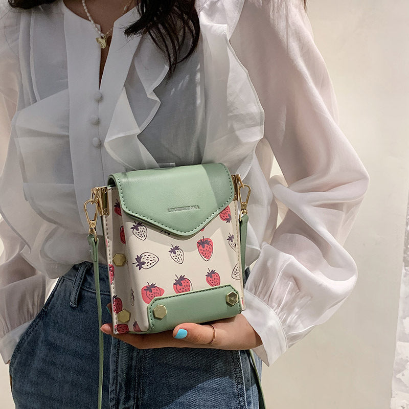 Strawberry Design Shoulder Bag - Cherry Bomb