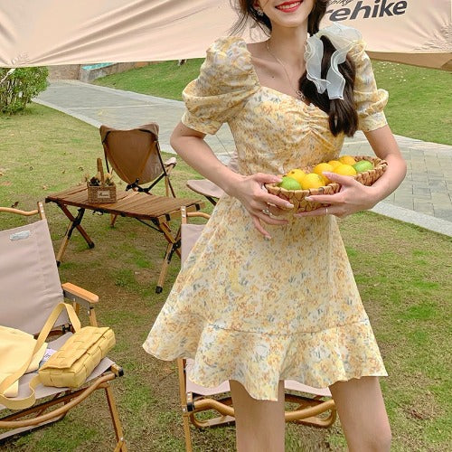 Tea Time Floral Dress - Cherry Bomb