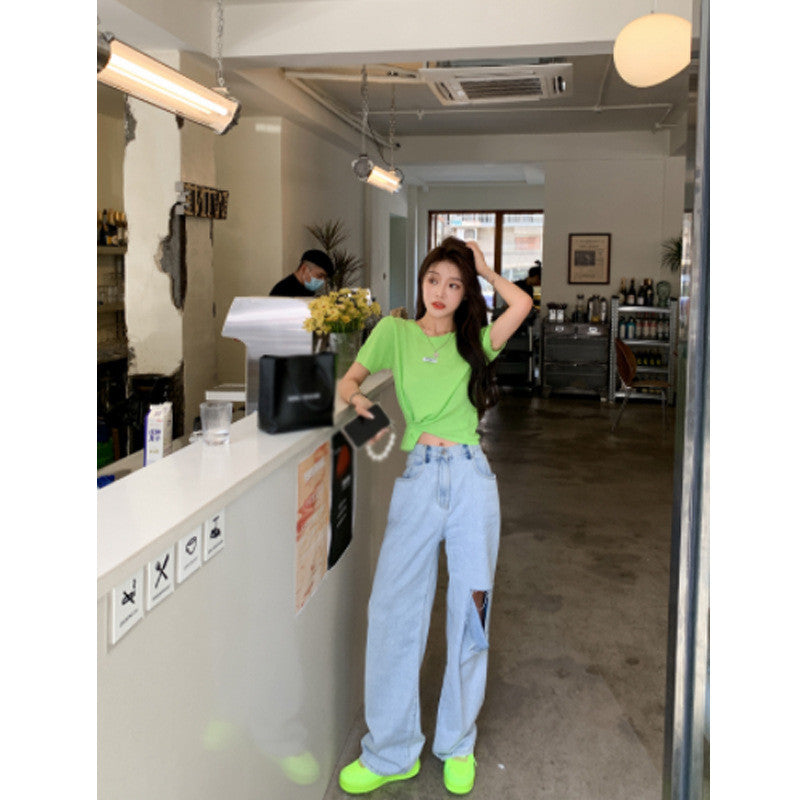 Korean Style Simple Skirt - Cherry Bomb