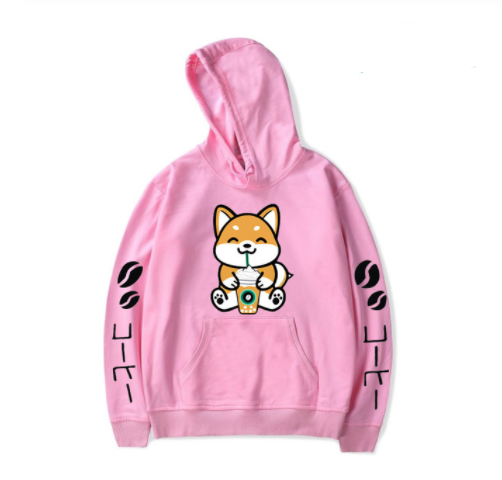Coffee Shiba Inu Hoodie - Cherry Bomb
