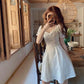 Simple Puff Sleeve Dress