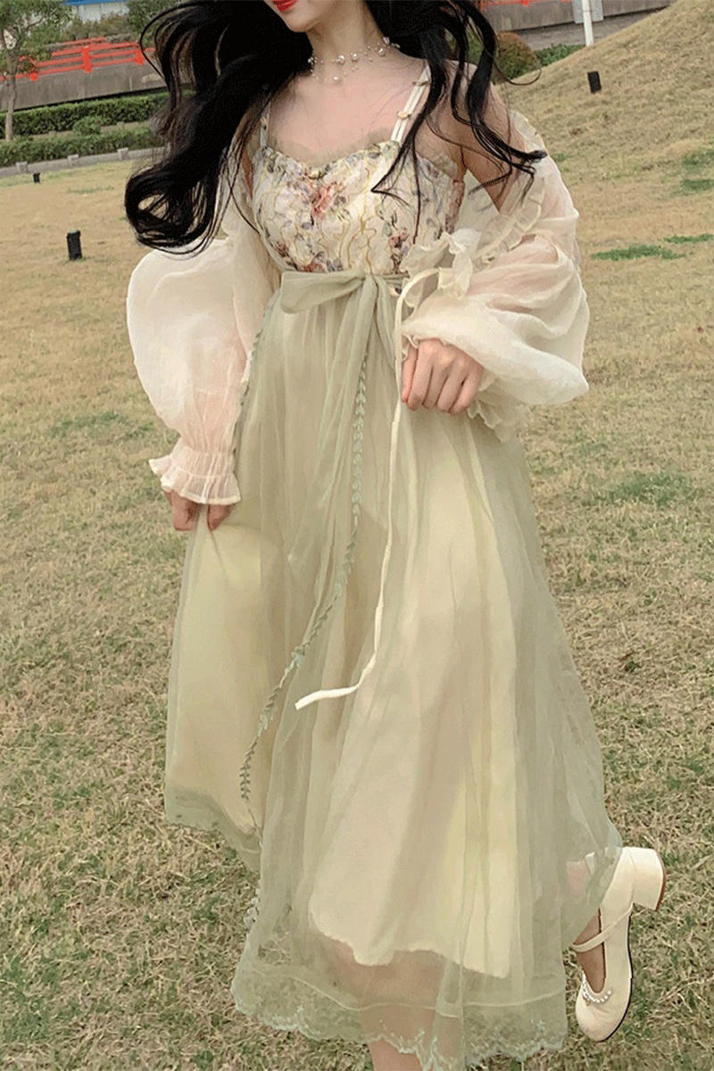 Evergreen Princess Tulle Dress