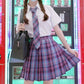 Dark Candy Plaid Skirt
