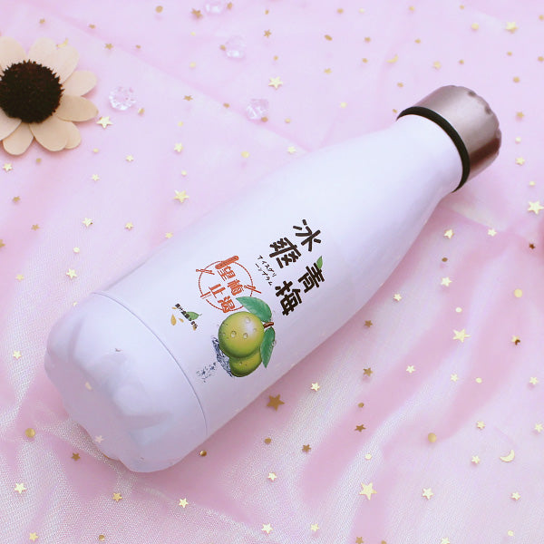 Cute Japanese Stainless Steel Bottle - Cherry Bomb