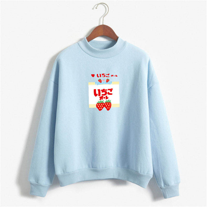 Strawberry Kawaii Long Sleeve Sweatshirt - Cherry Bomb