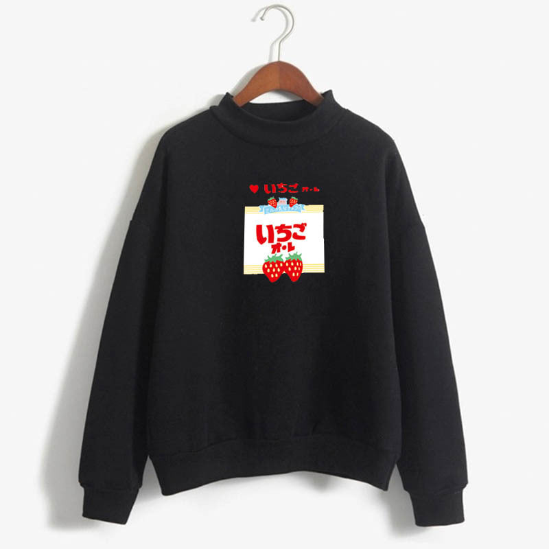 Strawberry Kawaii Long Sleeve Sweatshirt - Cherry Bomb