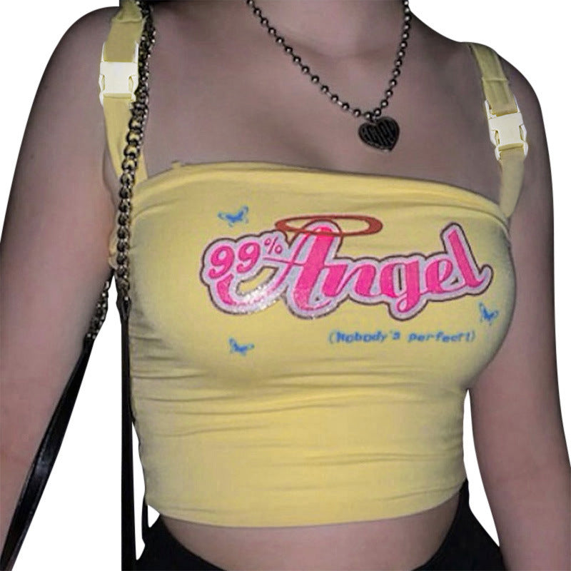 Angel Top with Buckle Straps - Cherry Bomb