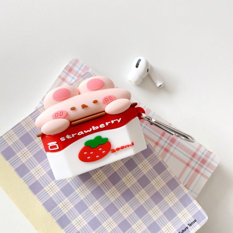 Cute Strawberry Earphone Case - Cherry Bomb