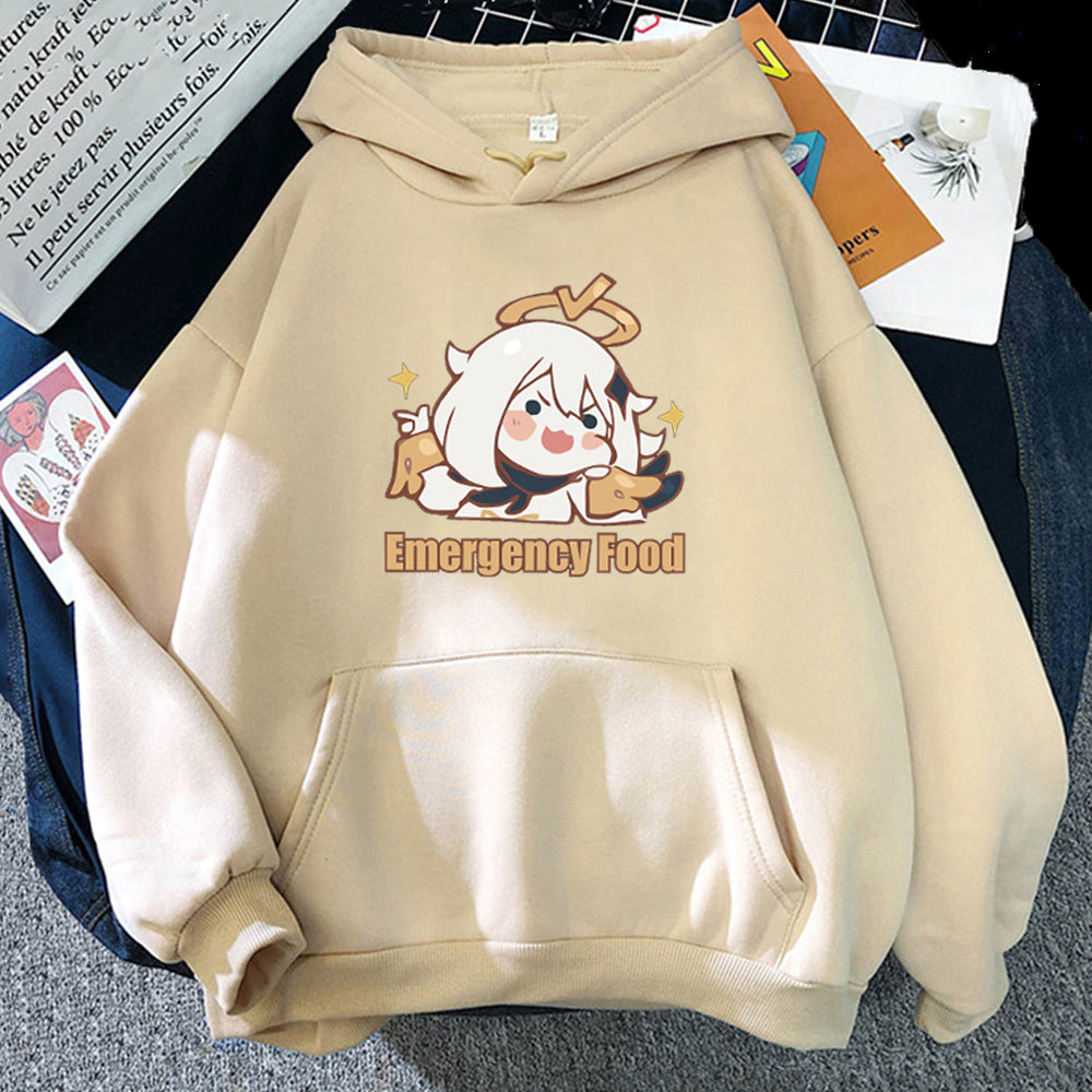 Paimon Emergency Food Hoodie - Cherry Bomb